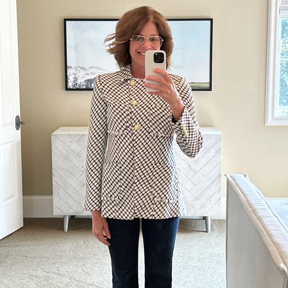 DEREK LAM 10 CROSBY Audrey Frayed Jacket 4 - Picture 4 of 13